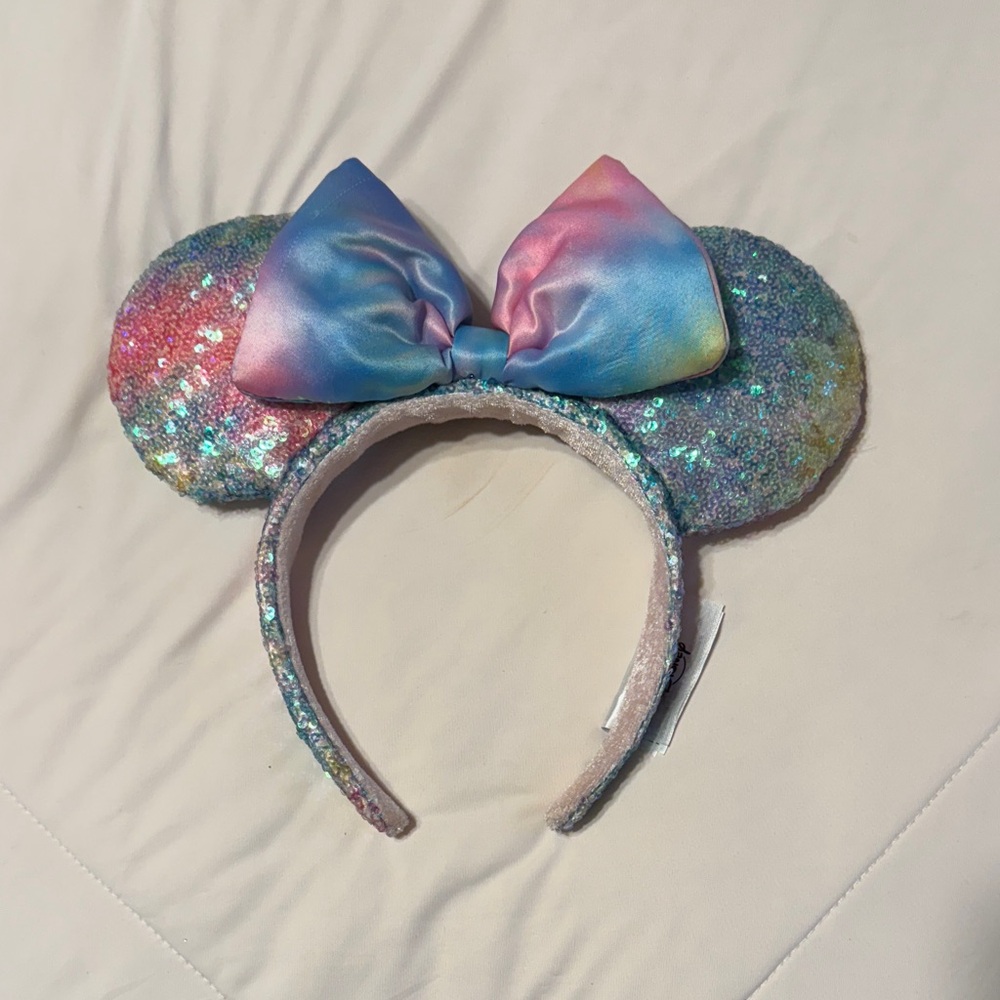 Disney Sequin Mouse Ears Headband with Bow
